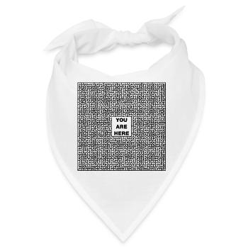 Labyrinth - Bandana - Weiß - Vorne