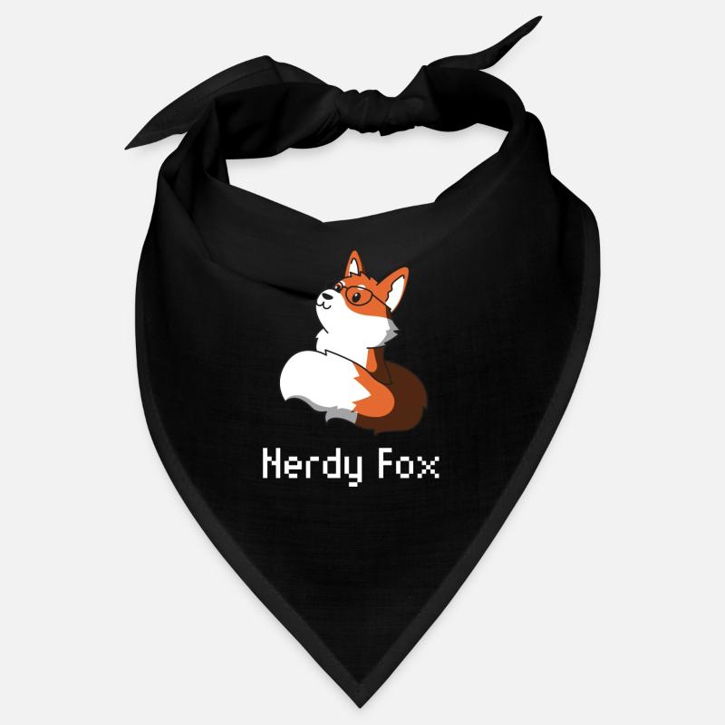 Fuchs nerd Geschenk Brille Tier schlauer schlau Bandana