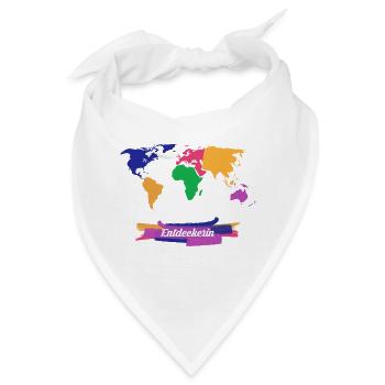 Entdeckerin Weltreise - Bandana - Weiß - Vorne