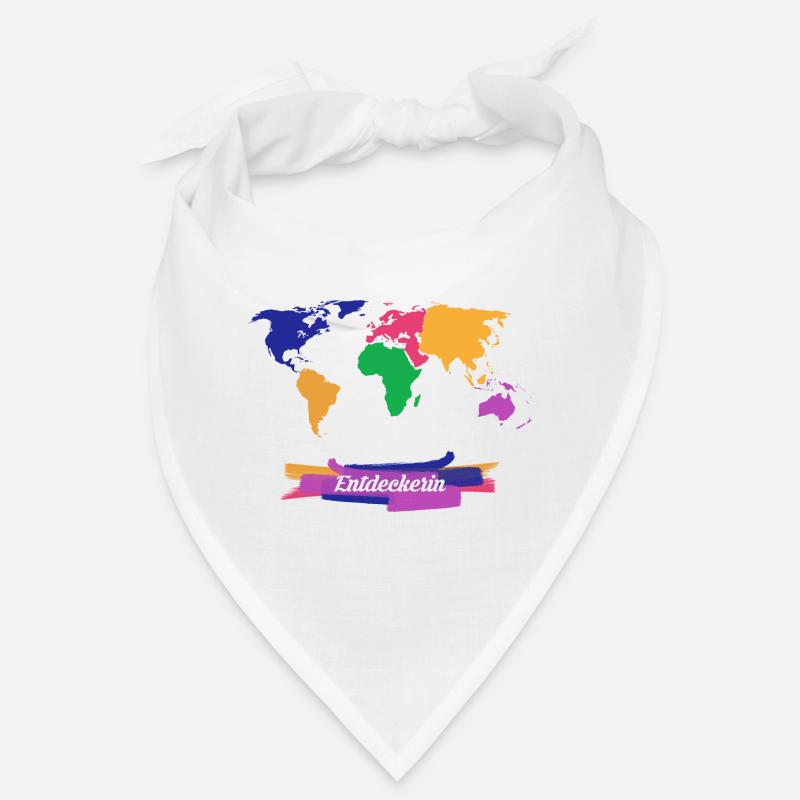 Entdeckerin Weltreise - Bandana - Weiß