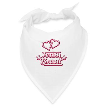 Team Braut - Bandana - Weiß - Vorne