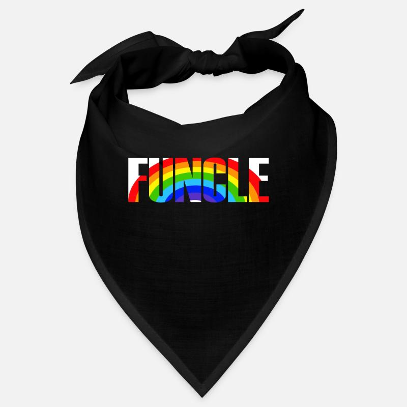 Cool Funcle Rainbow Uncle Gift Bandana