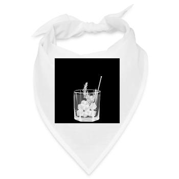 Kleines Glas Gin and Tonic - Design - Sommer-Drink - Bandana - Weiß - Vorne