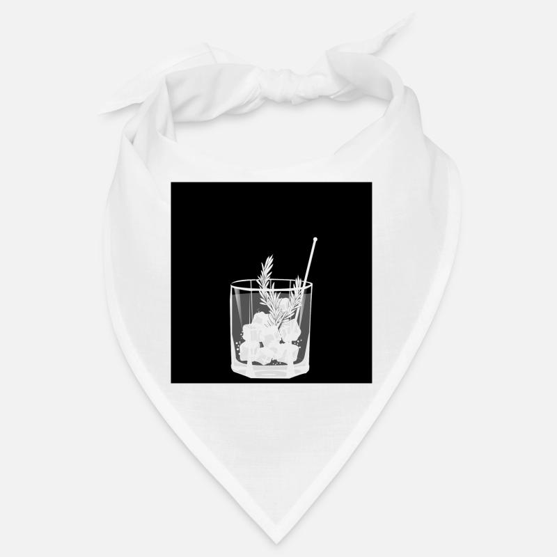 Kleines Glas Gin and Tonic - Design - Sommer-Drink Bandana