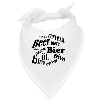 beer - Bandana - Weiß - Vorne