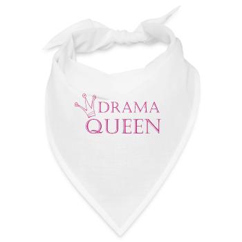 Drama-Queen - Bandana - Weiß - Vorne