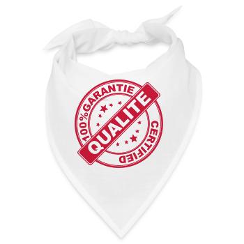 100%Garantie - Bandana - Weiß - Vorne