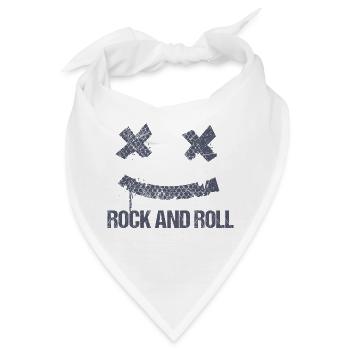 Rock and Roll - Bandana - Weiß - Vorne