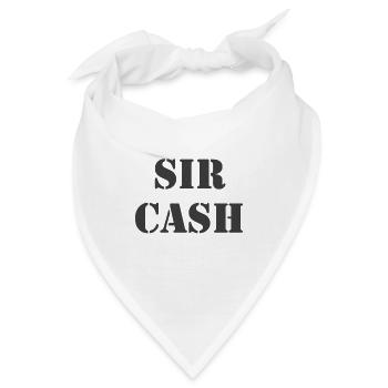 Sir Cash Bargeld Doller Euro Money - Bandana - Weiß - Vorne