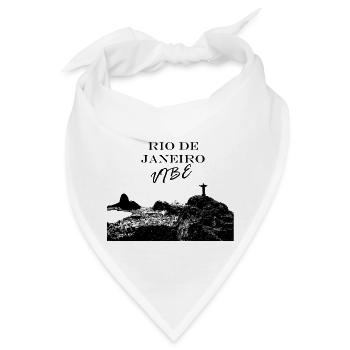 Rio De Janeiro Vibe - Bandana - Weiß - Vorne