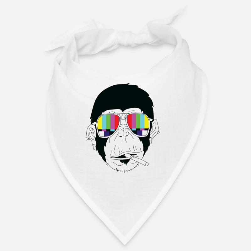 Affe - Gorilla - Zigarette - Sonnenbrille Bandana