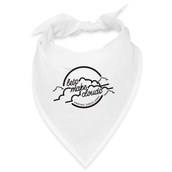 Dampfer dampfen E Zigarette Geschenk Wolke - Bandana - Weiß - Vorne