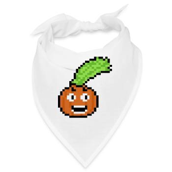 Gemüse (Pixelart) - Bandana - Weiß - Vorne