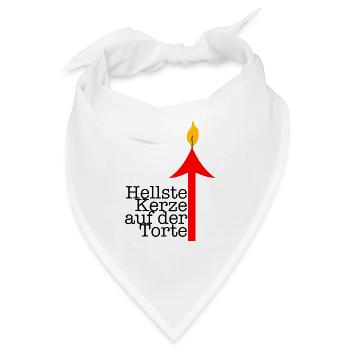 hellste kerze - Bandana - Weiß - Vorne