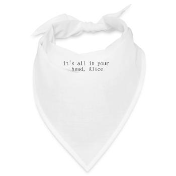 Alice im Wunderland - Bandana - Weiß - Vorne