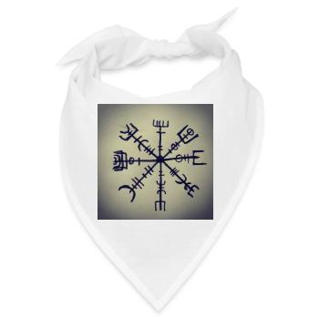 Wikinger Runen - Bandana - Weiß - Vorne