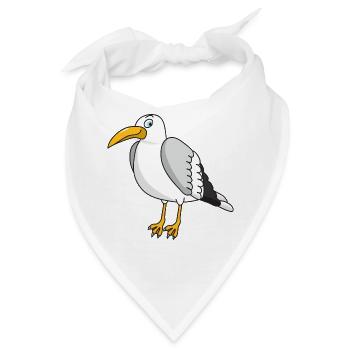 Möwe - Bandana - Weiß - Vorne