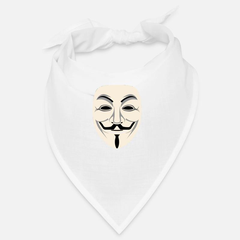 Anonymous Maske - Bandana - Weiß