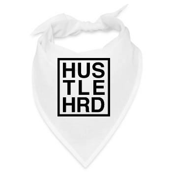 HUSTLE HARD / HUSTLE HRD - Bandana - Weiß - Vorne