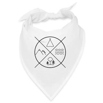 Nature - Bandana - Weiß - Vorne