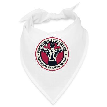 Building Muscle - Bandana - Weiß - Vorne