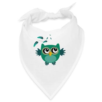 Suesse Eule - Bandana - Weiß - Vorne
