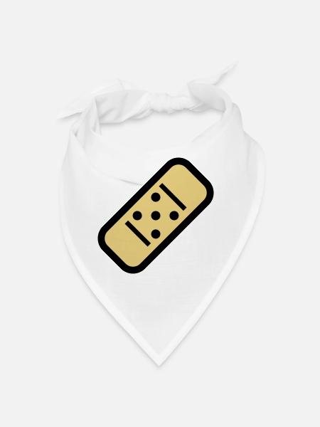 Plâtre de bande dessinée - Bandana - blanc