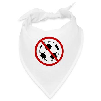 Anti Fußball - Bandana - Weiß - Vorne