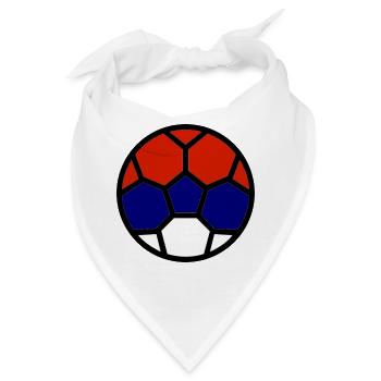Fußball WM Flagge Serbien Weltmeisterschaft - Bandana - Weiß - Vorne