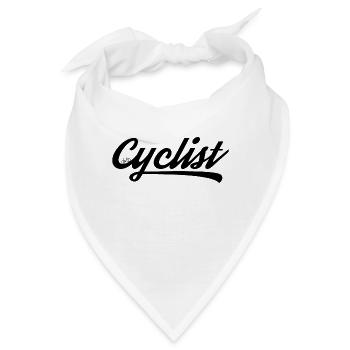 Fahrrad Fahrradfahren Fahrradtour Cyclist - Bandana - Weiß - Vorne