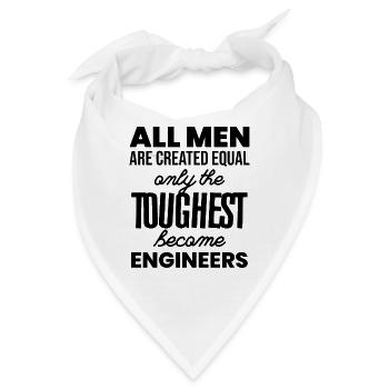 Ingenieur Geschenk Beruf Technik Maschine Jobs - Bandana - Weiß - Vorne