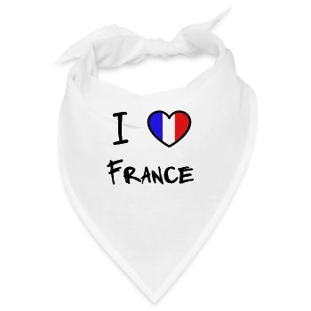 France - Bandana - Weiß - Vorne