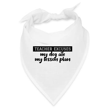 Lehrer - Bandana - Weiß - Vorne