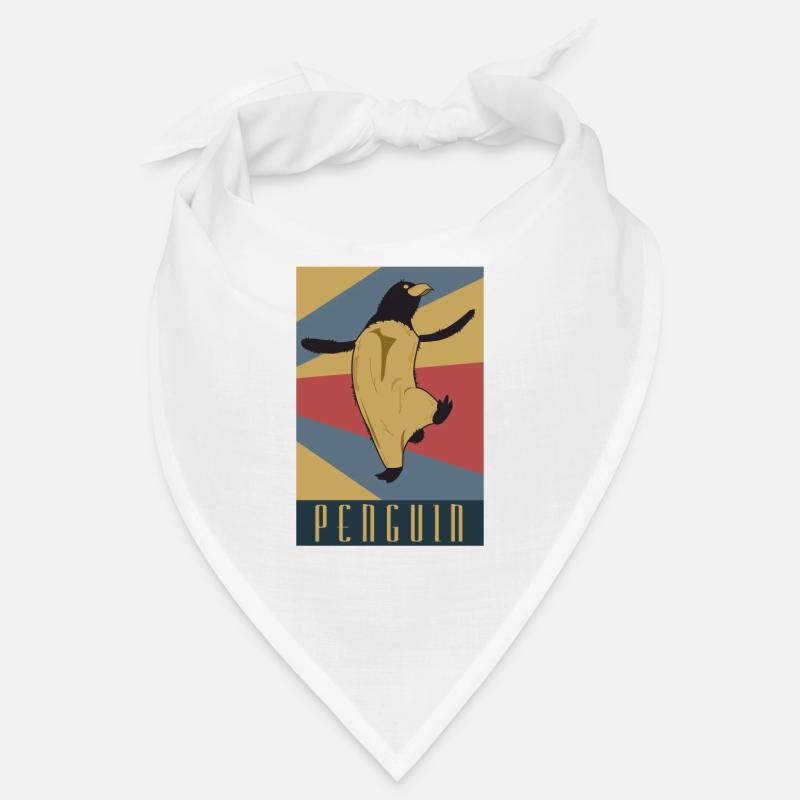 Pinguin Retro Geschenk Idee Bandana