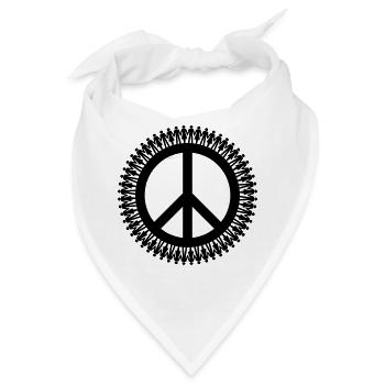Gender Equality & Piece | Diversität & Frieden - Bandana - Weiß - Vorne