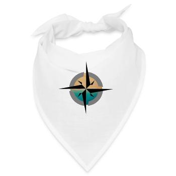 Kompass Urlaub Süden - Bandana - Weiß - Vorne