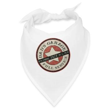 Dad`s Garage, Werkstatt, - Bandana - Weiß - Vorne