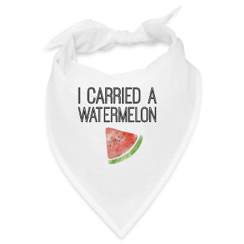 I carried a watermelon - Bandana - Weiß - Vorne