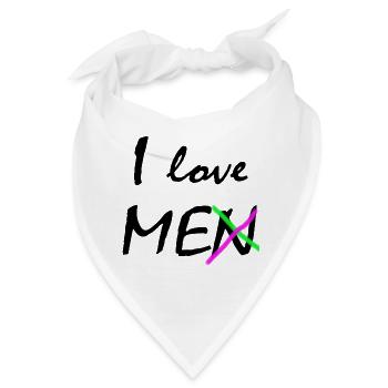 Ich liebe mich - Bandana - Weiß - Vorne