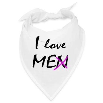 Ich liebe mich - Bandana - Weiß - Vorne
