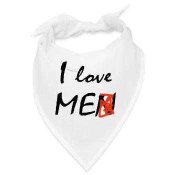 Ich liebe mich - Bandana - Weiß - Vorne