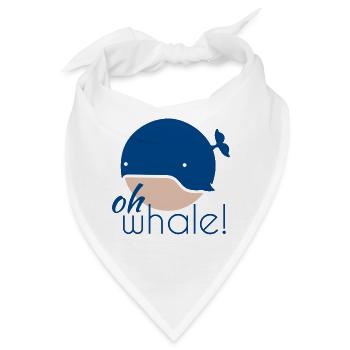 Oh whale! - Bandana - Weiß - Vorne