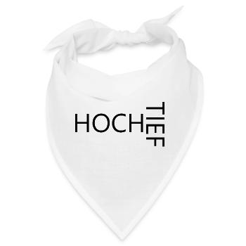 HOCH TIEF - Bandana - Weiß - Vorne