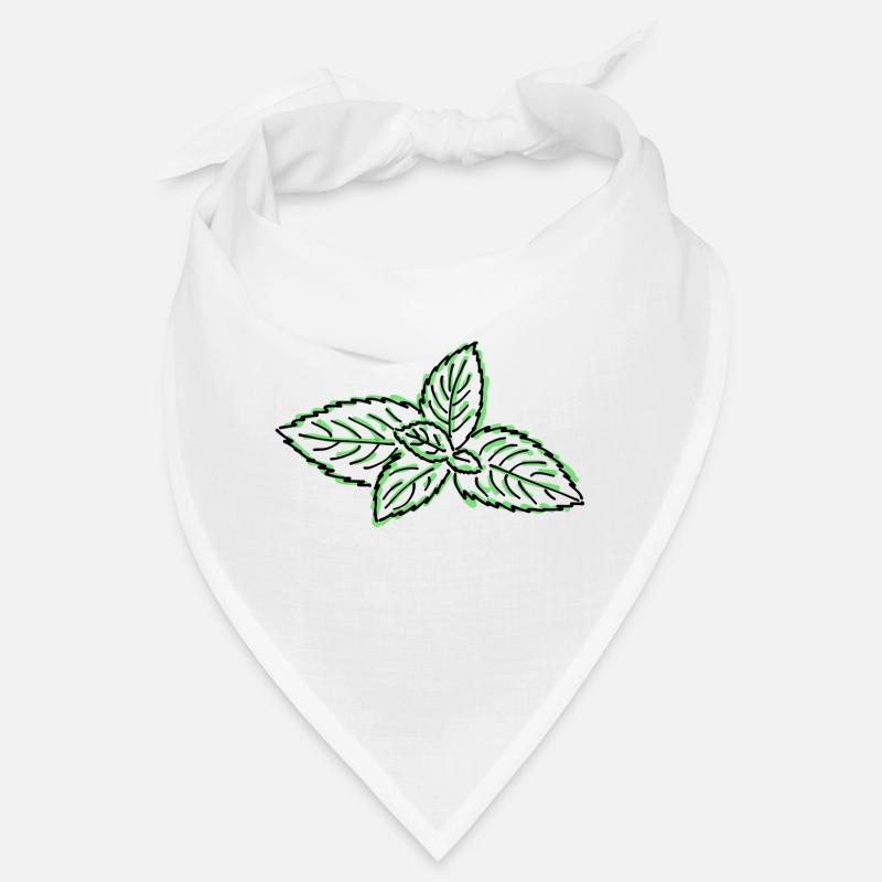 menthe - Bandana - blanc