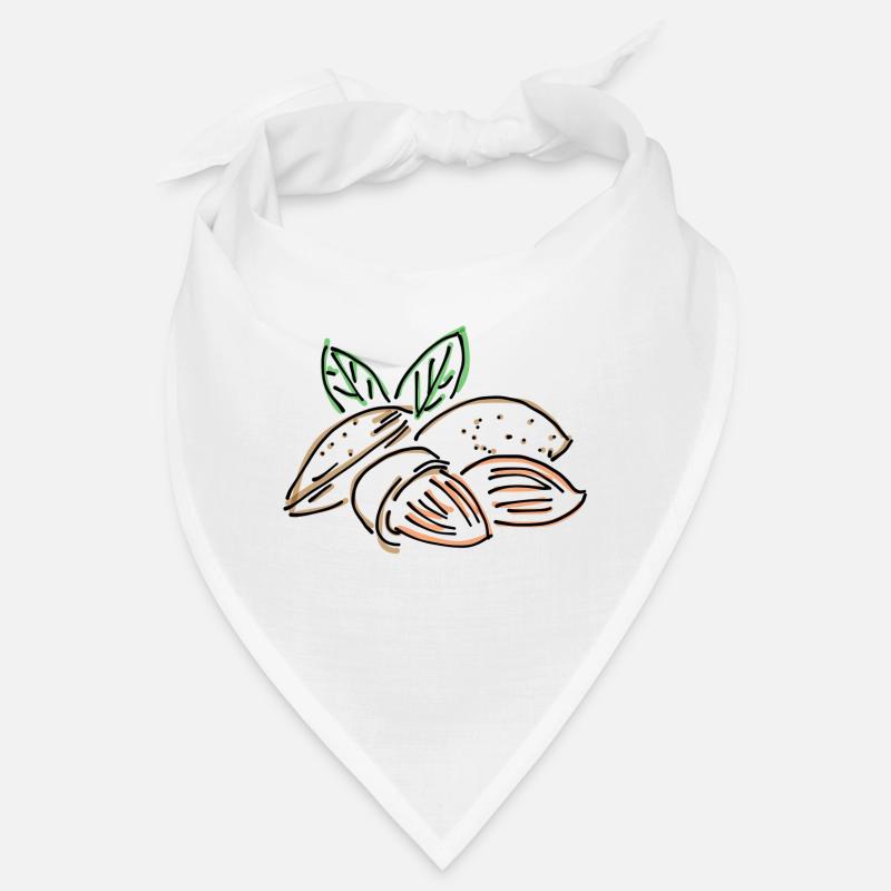 amande - Bandana - blanc