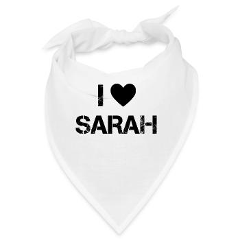 Sarah Sängerin Liebe - Bandana - Weiß - Vorne