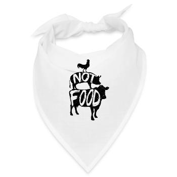 Vegan Veganer Veganerin - Bandana - Weiß - Vorne