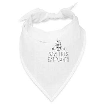 Vegan Veganer Veganerin - Bandana - Weiß - Vorne