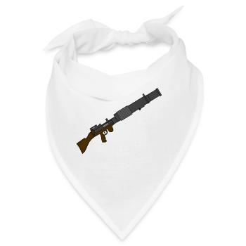 Langer Blaster - Bandana - Weiß - Vorne