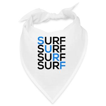 SURF SURF SURF SURF - Bandana - Weiß - Vorne